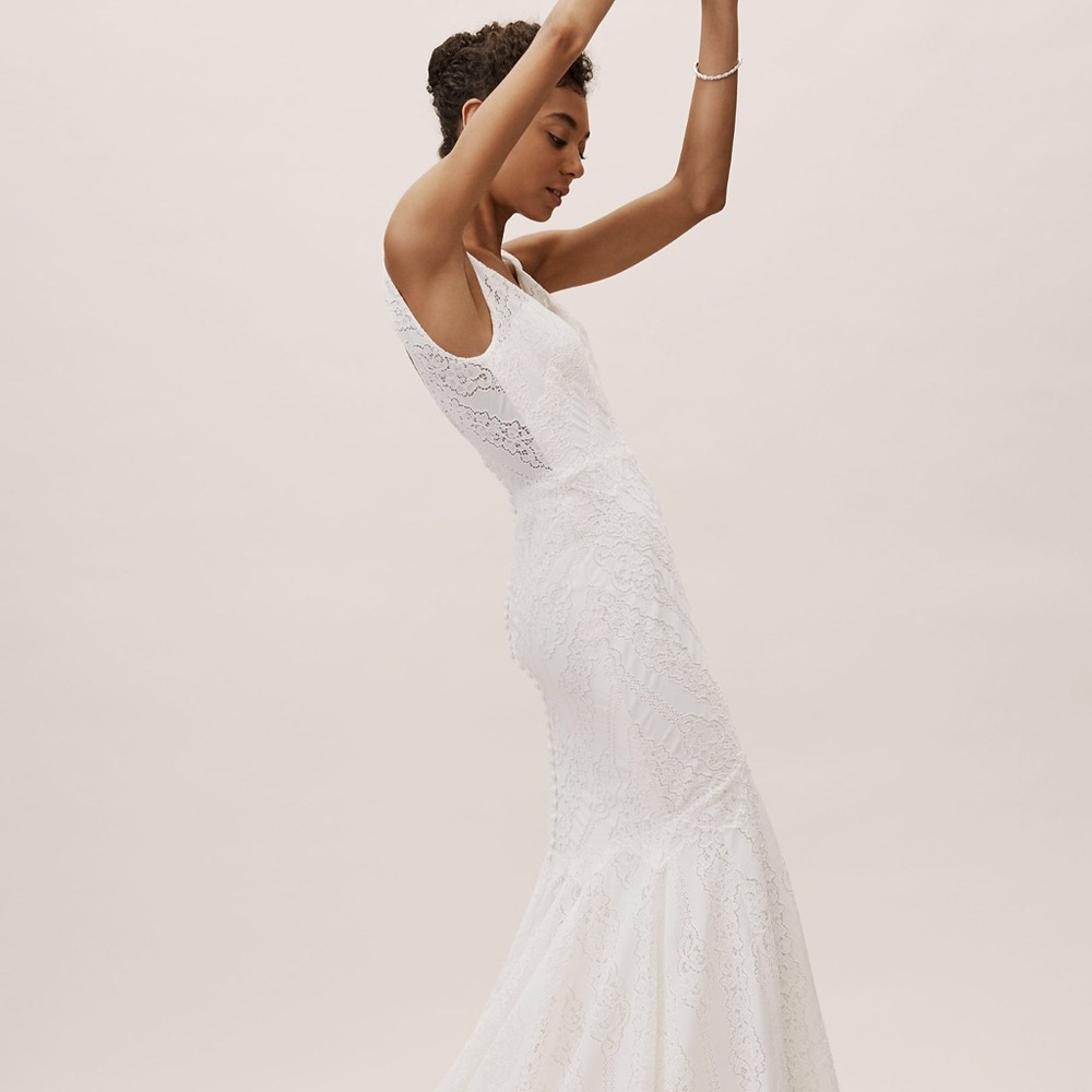 Bhldn Lace Be A Lady Wedding Dress